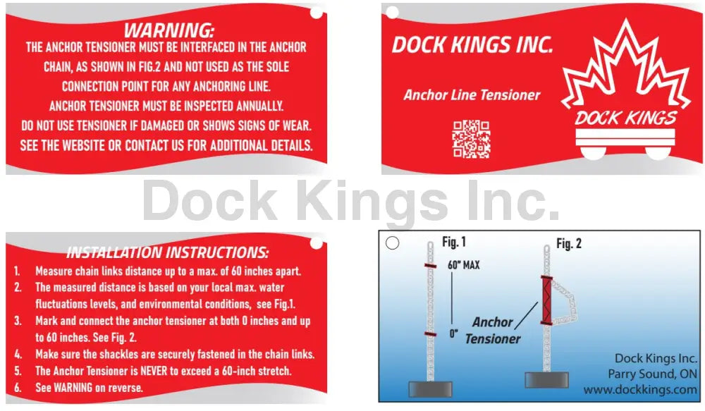 At244 Anchor Tensioner Installation Instruction
