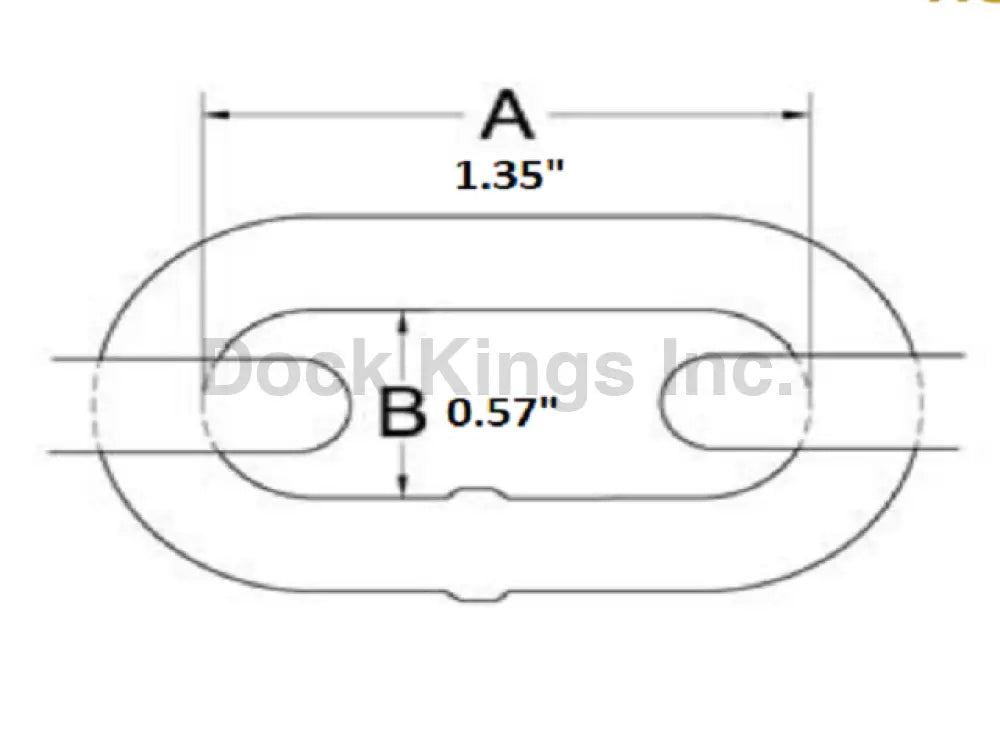 3/8” Carbon Steel Hot Dipped Galvanized, Grade 40 Mooring Chain | Dock Hardware