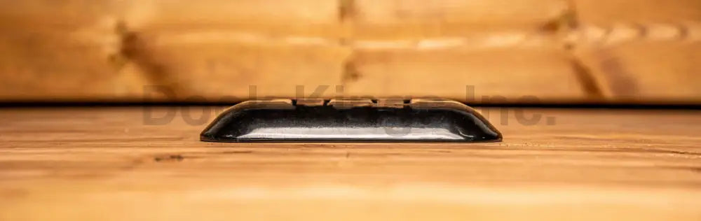 8″ Flip Up Dock Cleat, Powder Coated Black Almag 35 Aluminum