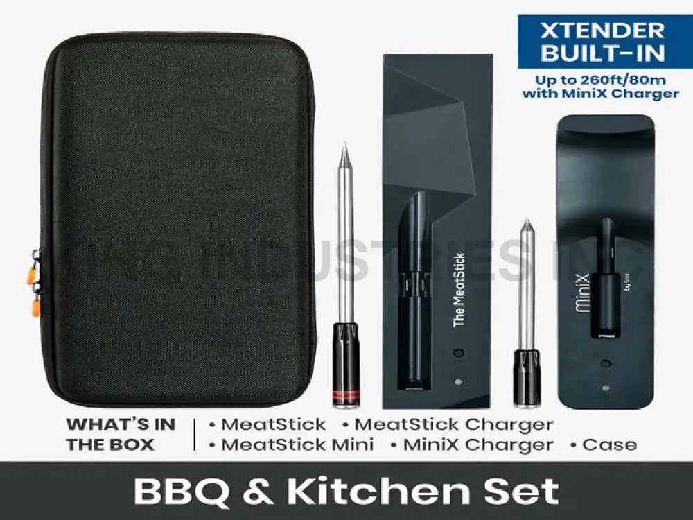 The MeatStick BBQ and Kitchen Smart Wireless Meat Thermometer SET | BBQ MeatStick BBQ and Kitchen Set