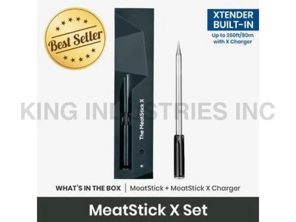 The MeatStick X Smart Wireless Meat Thermometer SET | Smart Wireless Meat Thermometer Set