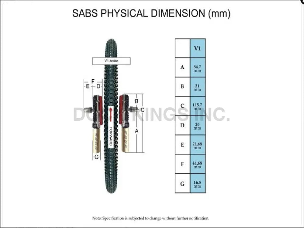 SABS V1S (Safe Anti-Locking Bicycle Braking System) | Bicycle Parts