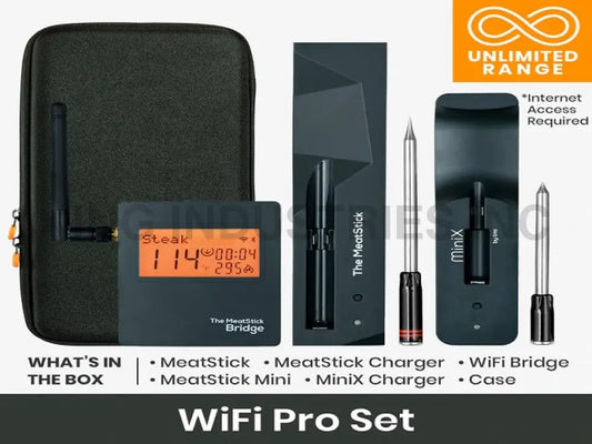 The MeatStick Smart Wireless Meat Thermometer WIFI Pro SET | The MeatStick Combo Sets